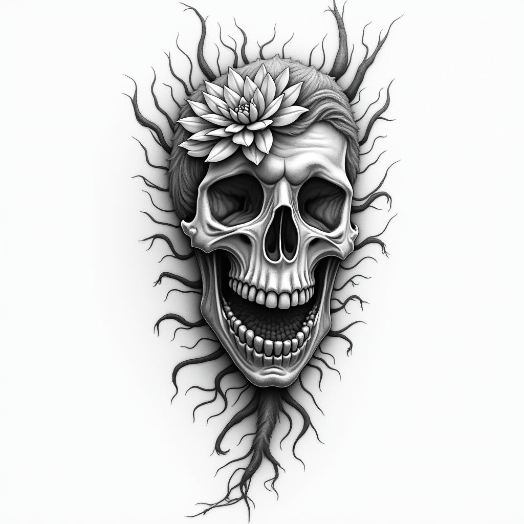 65°3′25″N 20°2′7″Ehigly detailed tattoo - Variation 3