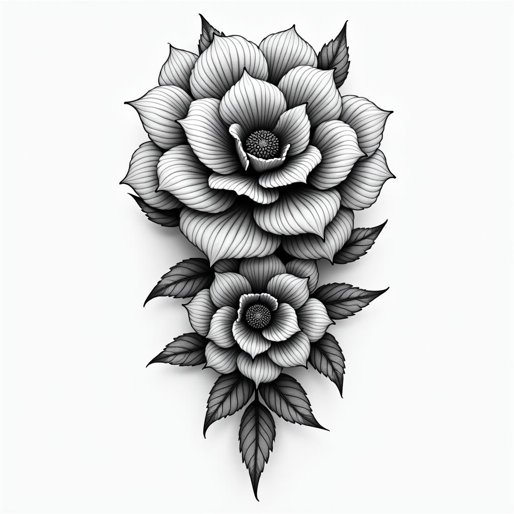 65°3′25″N 20°2′7″Ehigly detailed tattoo - Variation 4