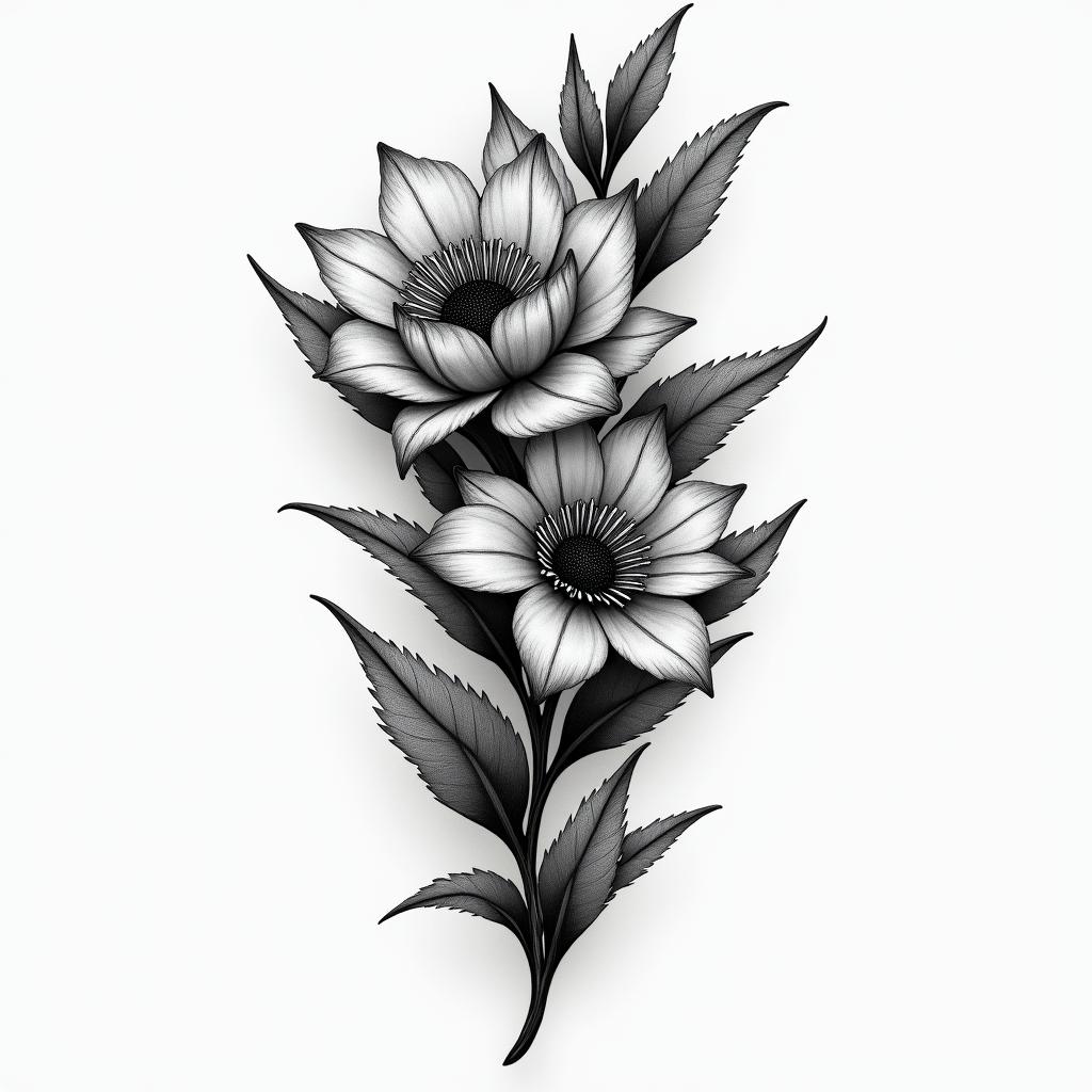 65°3′25″N 20°2′7″Ehigly detailed tattoo - Variation 2