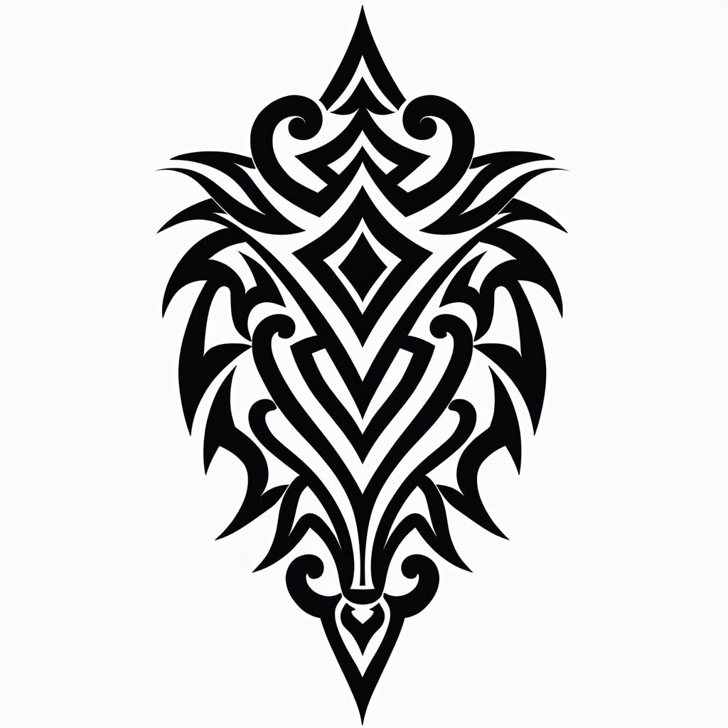 Guillermo Hernández 20 09 1991in tribal tattoo style, featuring bold and black geometric shapes, curved lines, intertwine and flow seamlessly, creating a powerful and symbolic design, polynesian and maori styles - Variation 2