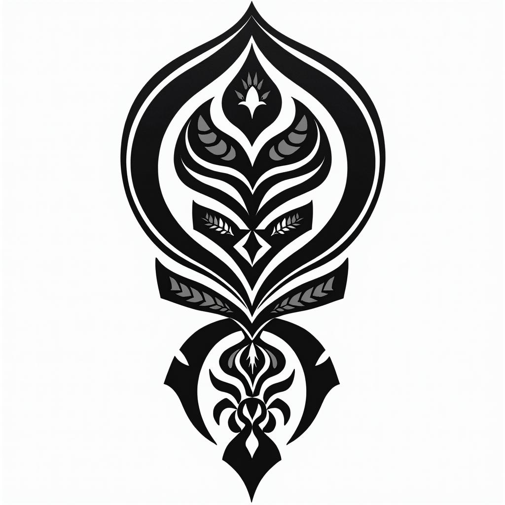 The name ieshia in native languagein tribal tattoo style, featuring bold and black geometric shapes, curved lines, intertwine and flow seamlessly, creating a powerful and symbolic design, polynesian and maori styles - Variation 2