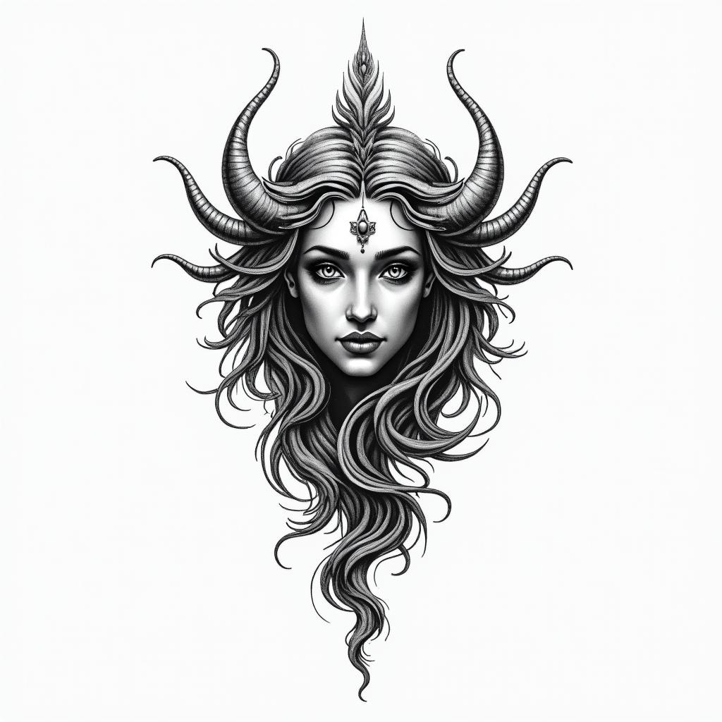 Geminihigly detailed tattoo - Variation 11