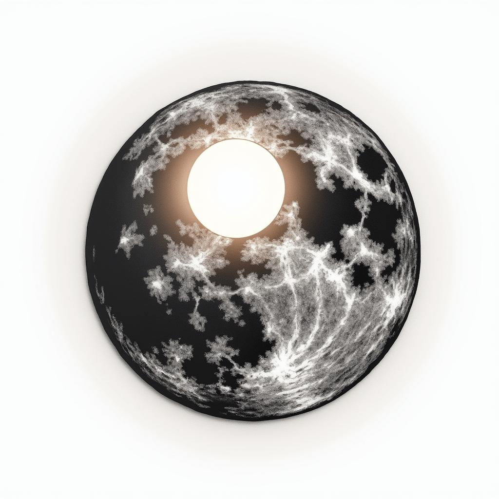 Sun and moon intertwined, glowingtext-based tattoo, japanese font ultra-realistic, perfectly placed, high-quality font design, photo-realistic shading, 8k, high quality, finely detailed typograph - Variation 2