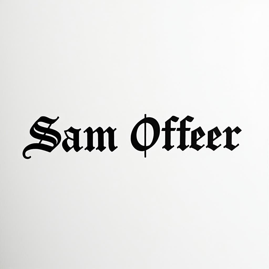 Psalm Samson Marcellas Barnes 08/25minimalist text-based tattoo, Monospace font ultra-realistic, perfectly placed, high-quality font design, photo-realistic shading, 8k, high quality, finely detailed typograph