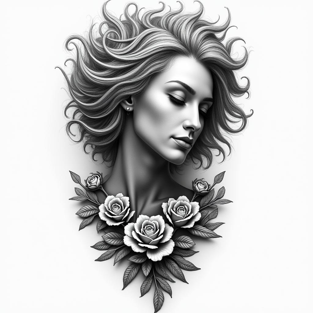 Living life to the fullesthigly detailed tattoo - Variation 2