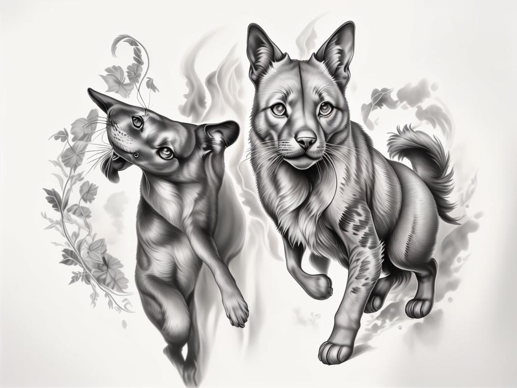 A highly detailed and lifelike composition, tattoo art, realism style, ultra-high resolution, smooth gradients and intricate textures, monochromatic black-and-gray tones, diffused soft lighting for natural depth.undefined - Variation 89