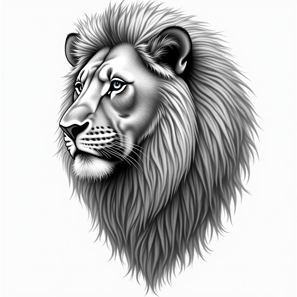 Female lion representing my daughter. Her name is Allison. Her birthstone is pink tourmalinehigly detailed tattoo - Variation 2