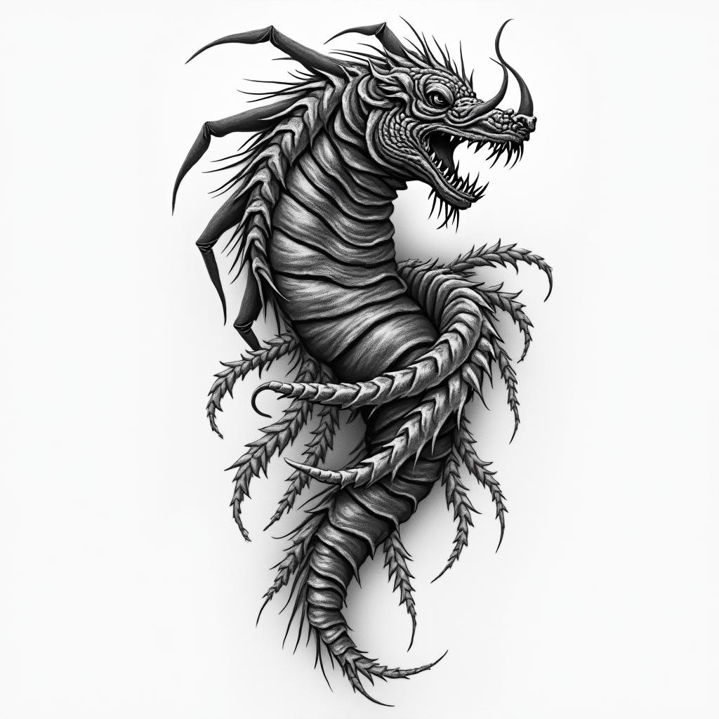 Narwin, Scorpio, Navotas Cityhigly detailed tattoo - Variation 3