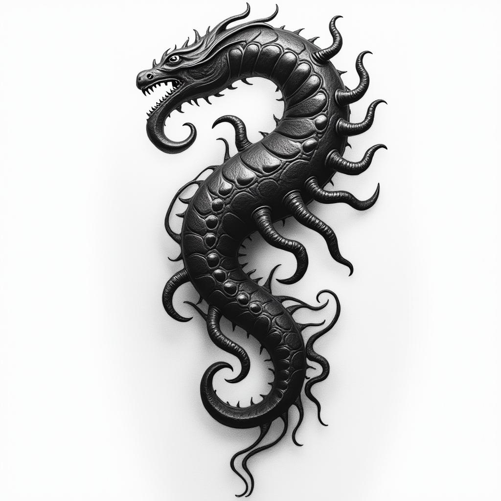 Narwin, Scorpio, Navotas Cityhigly detailed tattoo - Variation 2