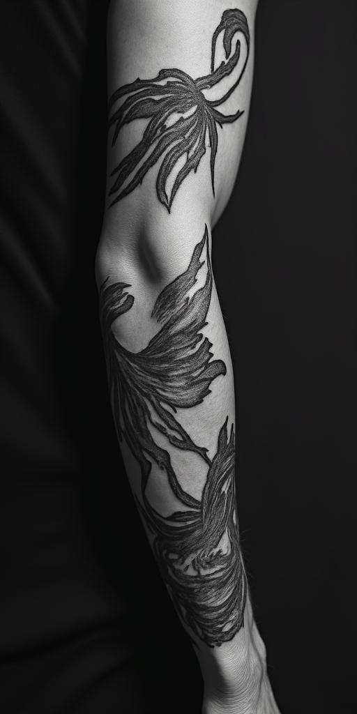 Fallen samuraihigly detailed tattoo - Variation 2