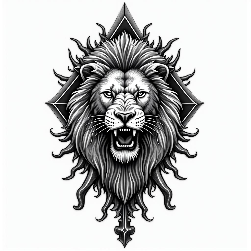 Lion tattoo design