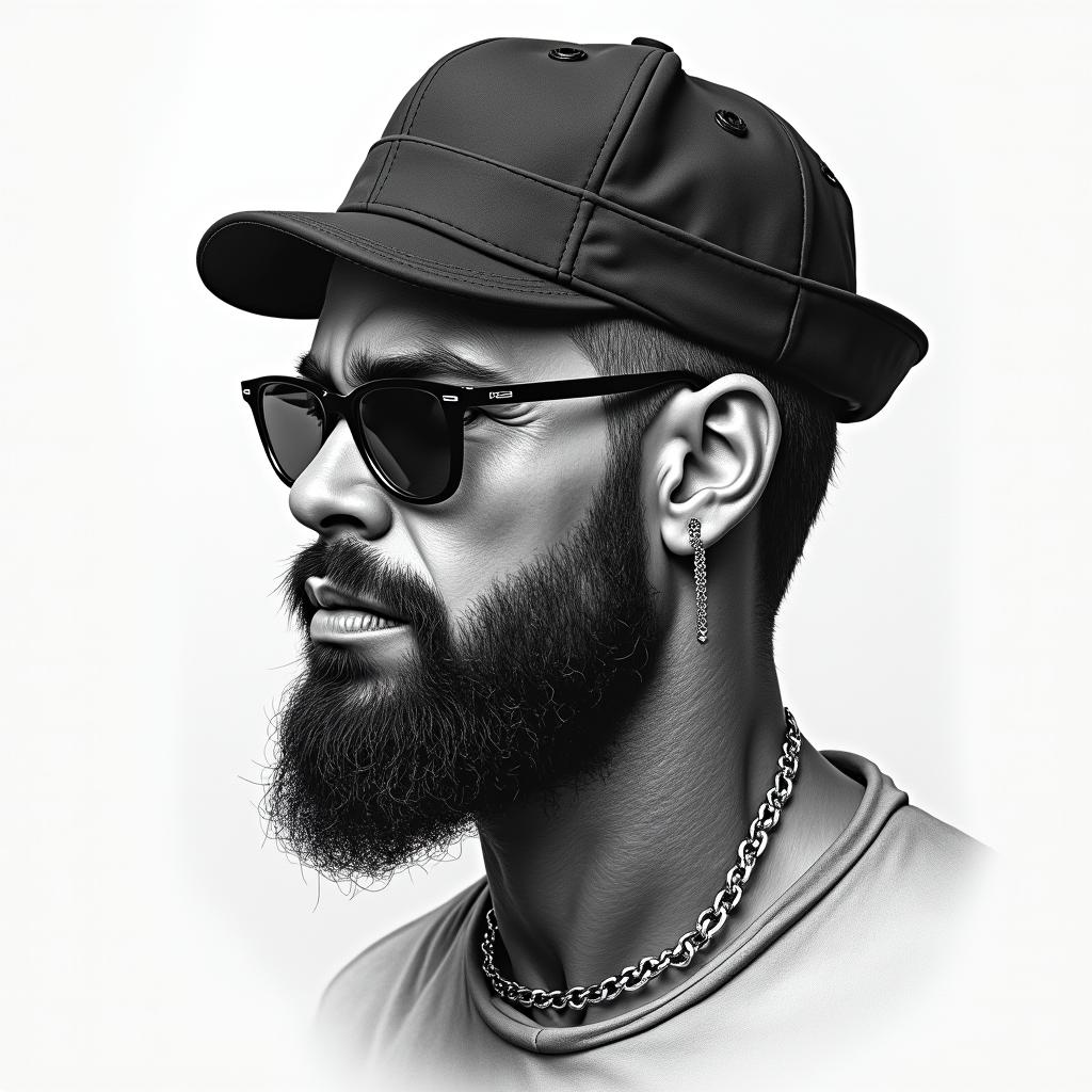 Gangsta old-school realismin realism tattoo style, featuring a highly detailed, lifelike, capturing every detail, photorealistic, ultra realistic, intricate shading, smooth and sharp,   - Variation 3