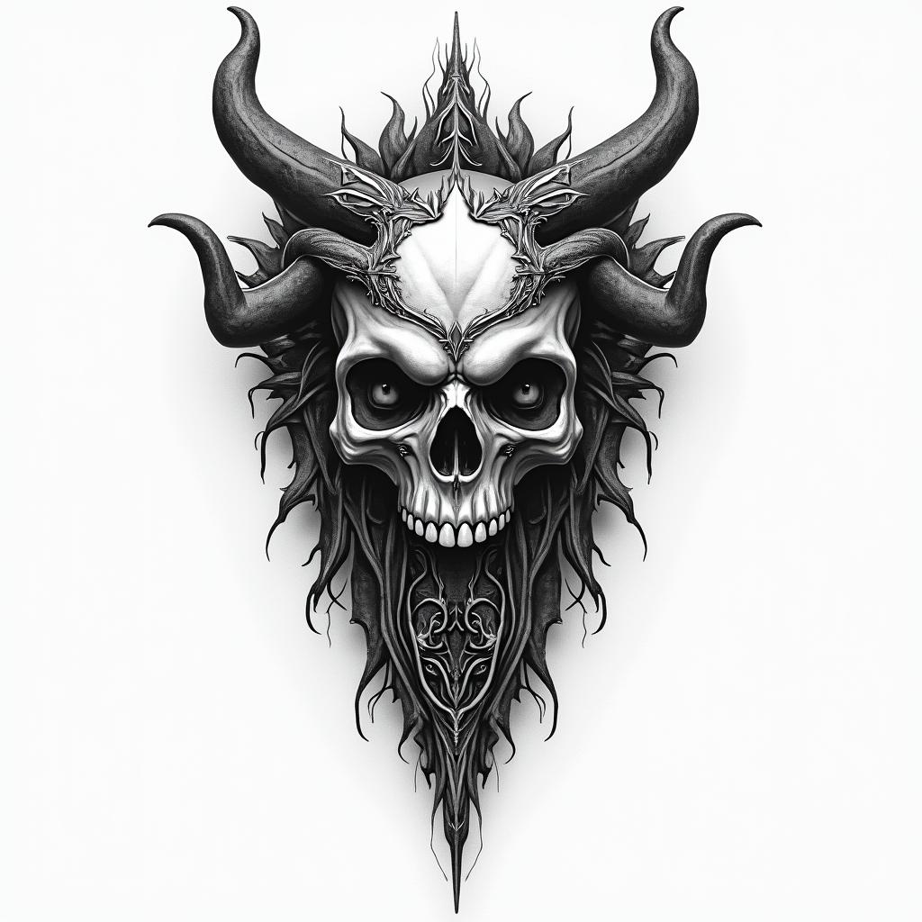 Mark of Cainhigly detailed tattoo - Variation 2