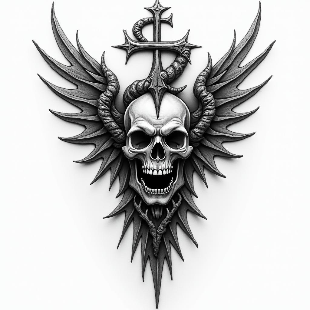 Mark of Cainhigly detailed tattoo - Variation 3