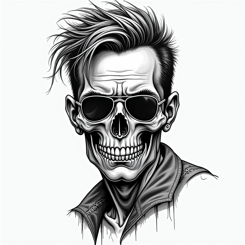 Punk, rebellious, anti-fascist, anti-capitalistin new school tattoo, pop culture, modern, detailed tattoo, illustrative - Variation 4