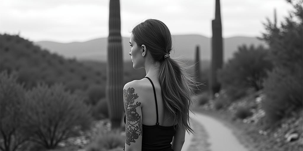 Cactus tattoo design