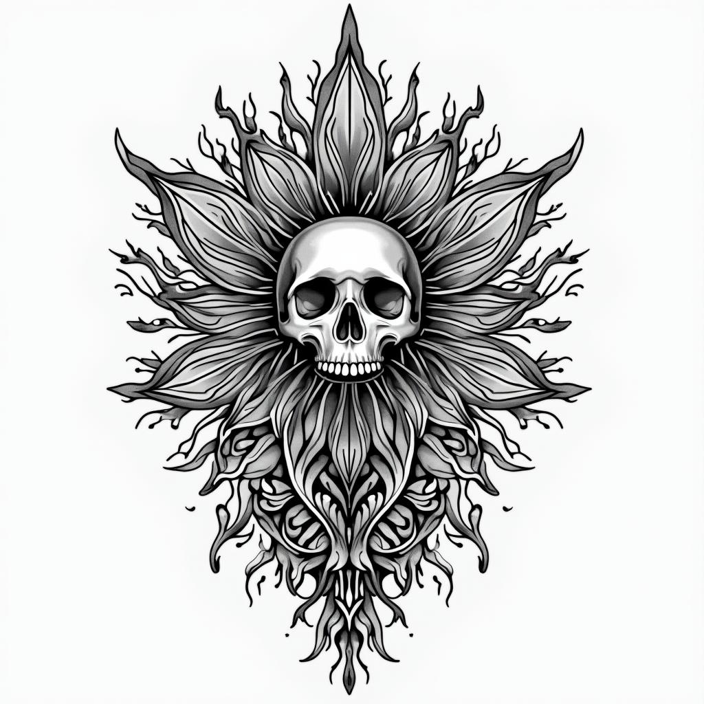Bookin bohemian style tattoo, 8k - Variation 4