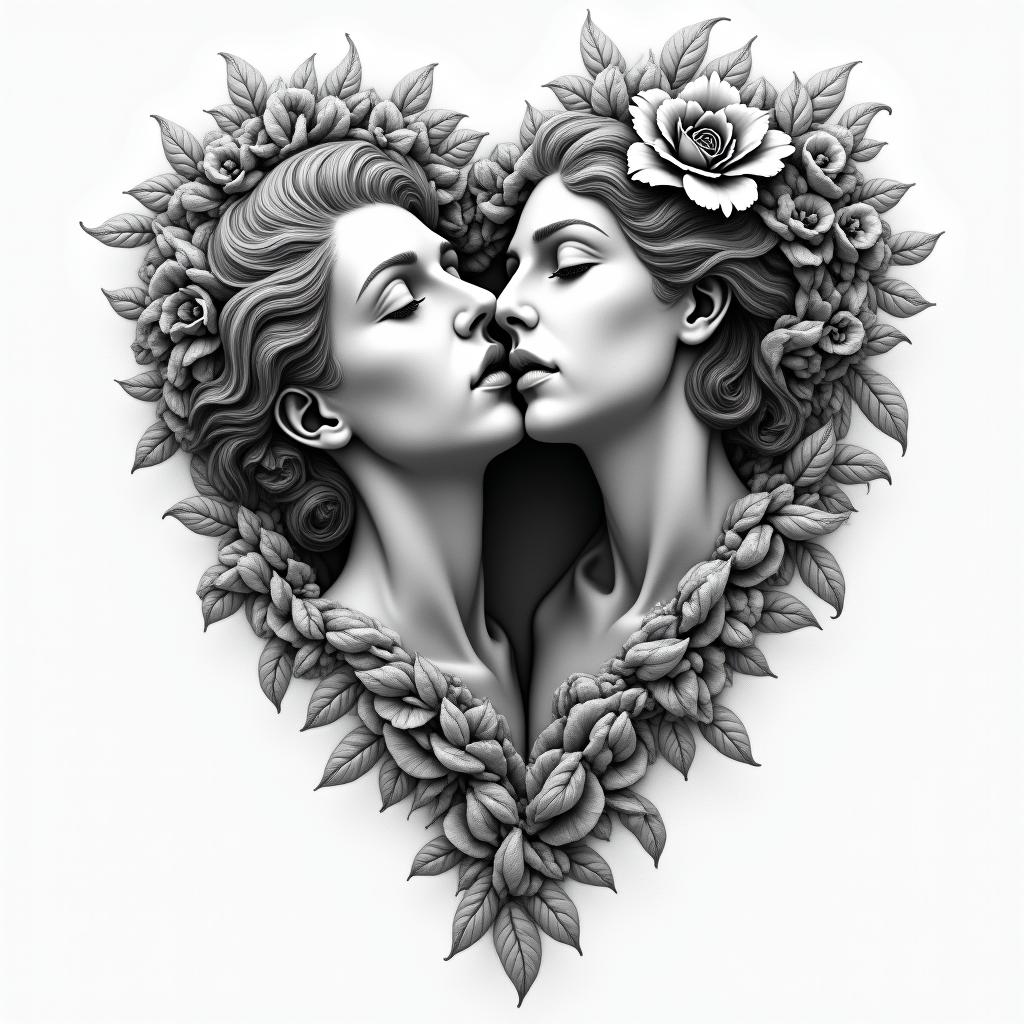 statute of love and psychehigly detailed tattoo - Variation 3