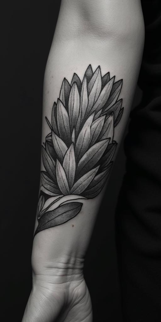Sydney, Aquarius, momhigly detailed tattoo - Variation 3