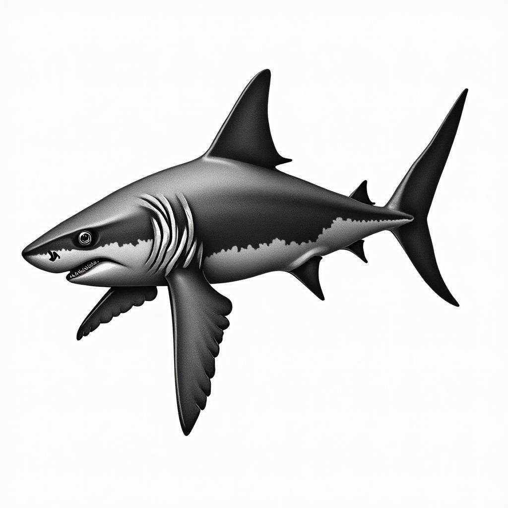 Sharkhigly detailed tattoo - Variation 5