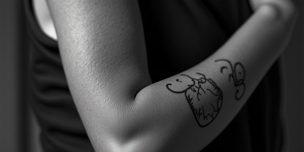 single motherhigly detailed tattoo - Variation 3