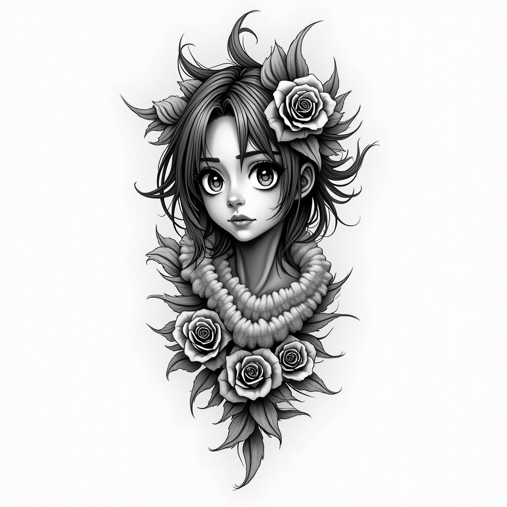 Animehigly detailed tattoo - Variation 6