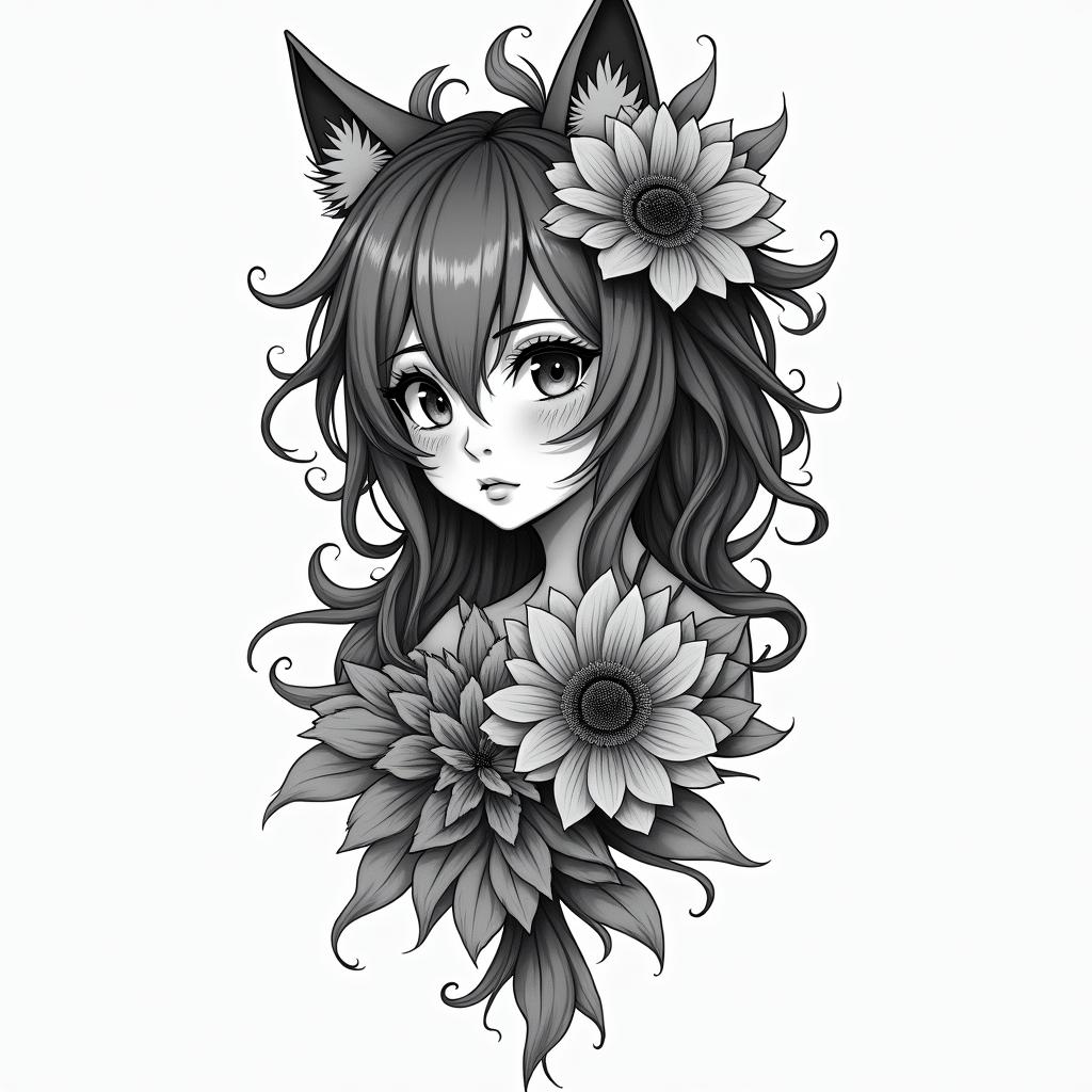 Animehigly detailed tattoo - Variation 3