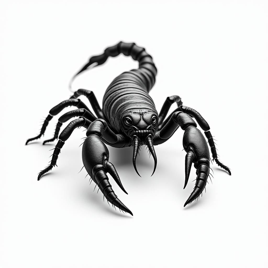 Scorpion with sharp, detailed clawshigly detailed tattoo - Variation 29
