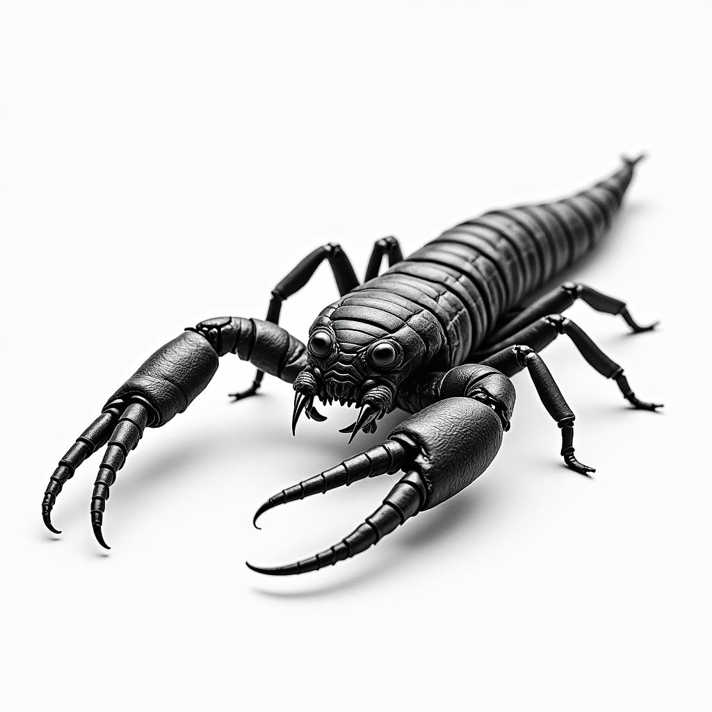 Scorpion with sharp, detailed clawshigly detailed tattoo - Variation 27