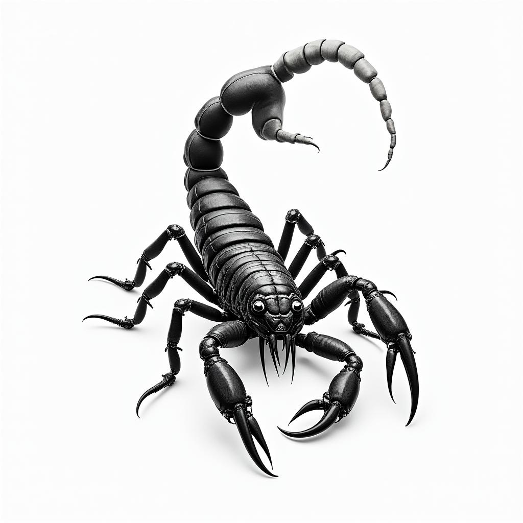 Scorpion with sharp, detailed clawshigly detailed tattoo - Variation 28