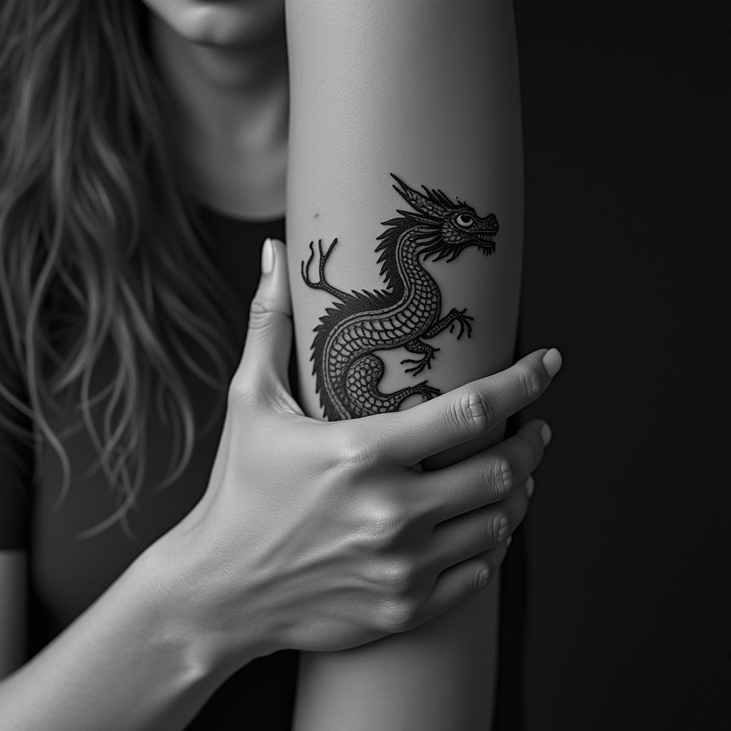 May, Taurus year of the dragon, Philippineshigly detailed tattoo - Variation 3