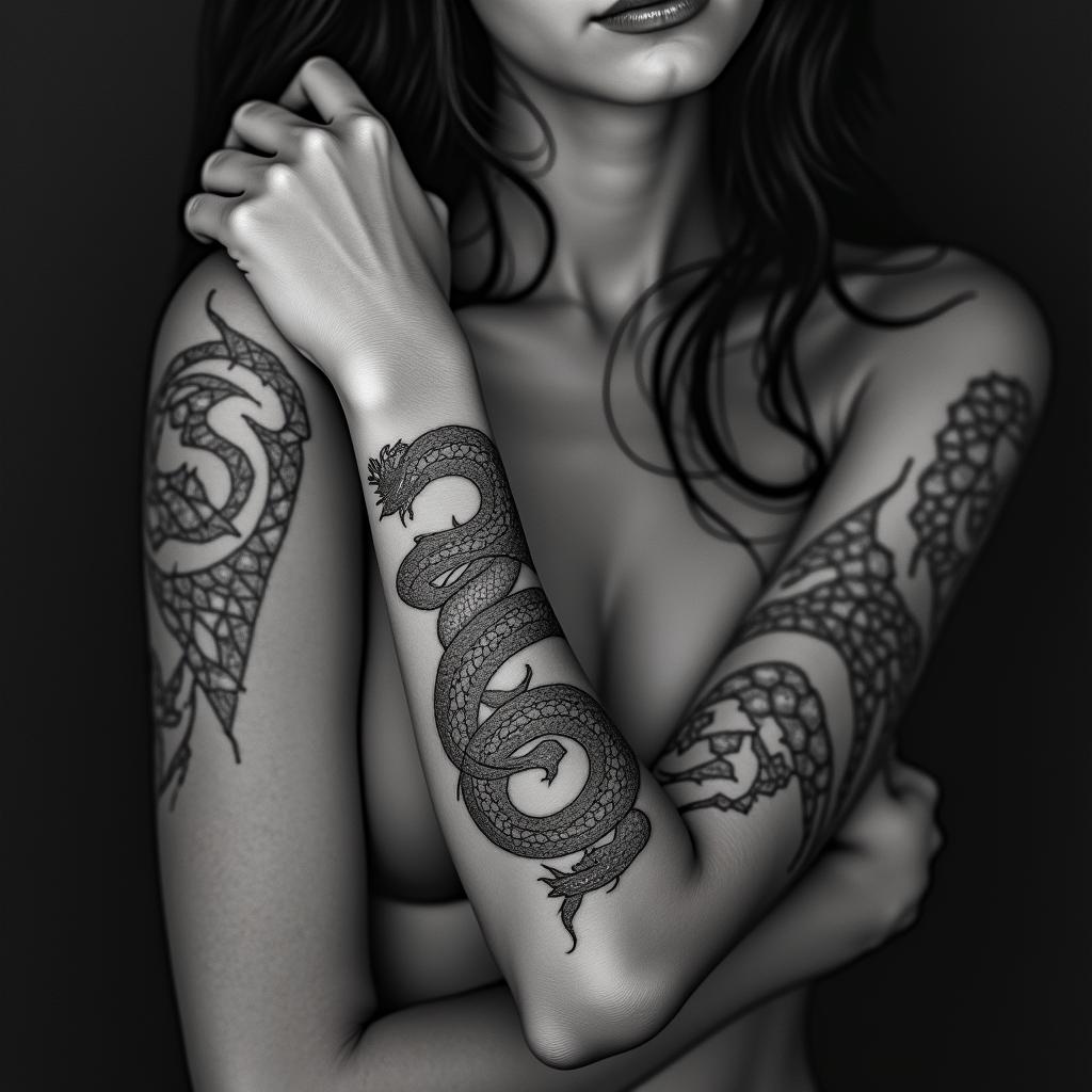 May, Taurus year of the dragon, Philippineshigly detailed tattoo