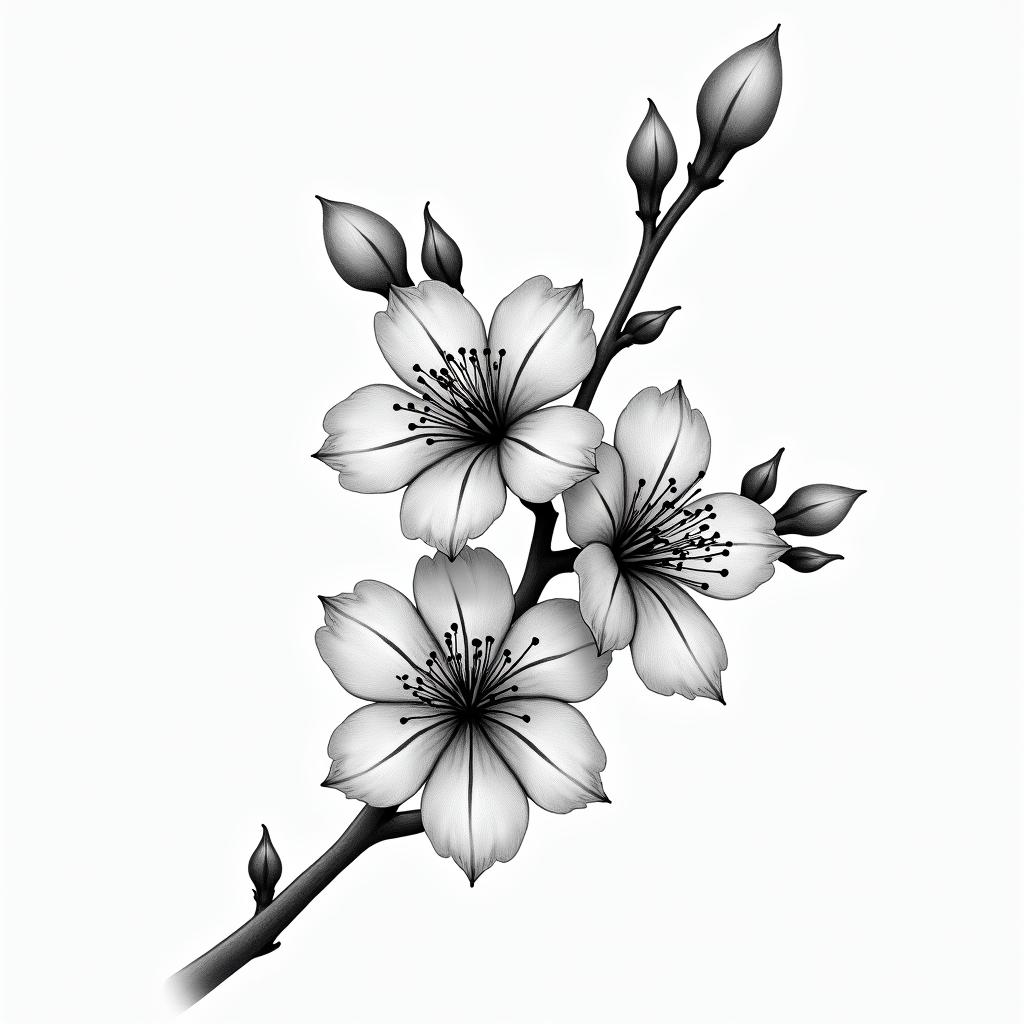 Cherry Blossom tattoo design