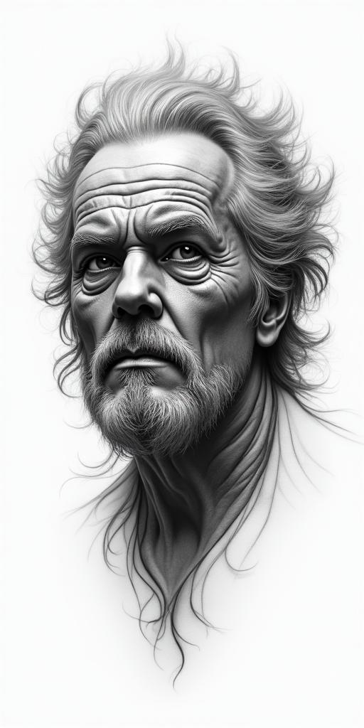 Ogumin realism tattoo style, featuring a highly detailed, lifelike, capturing every detail, photorealistic, ultra realistic, intricate shading, smooth and sharp,   - Variation 3