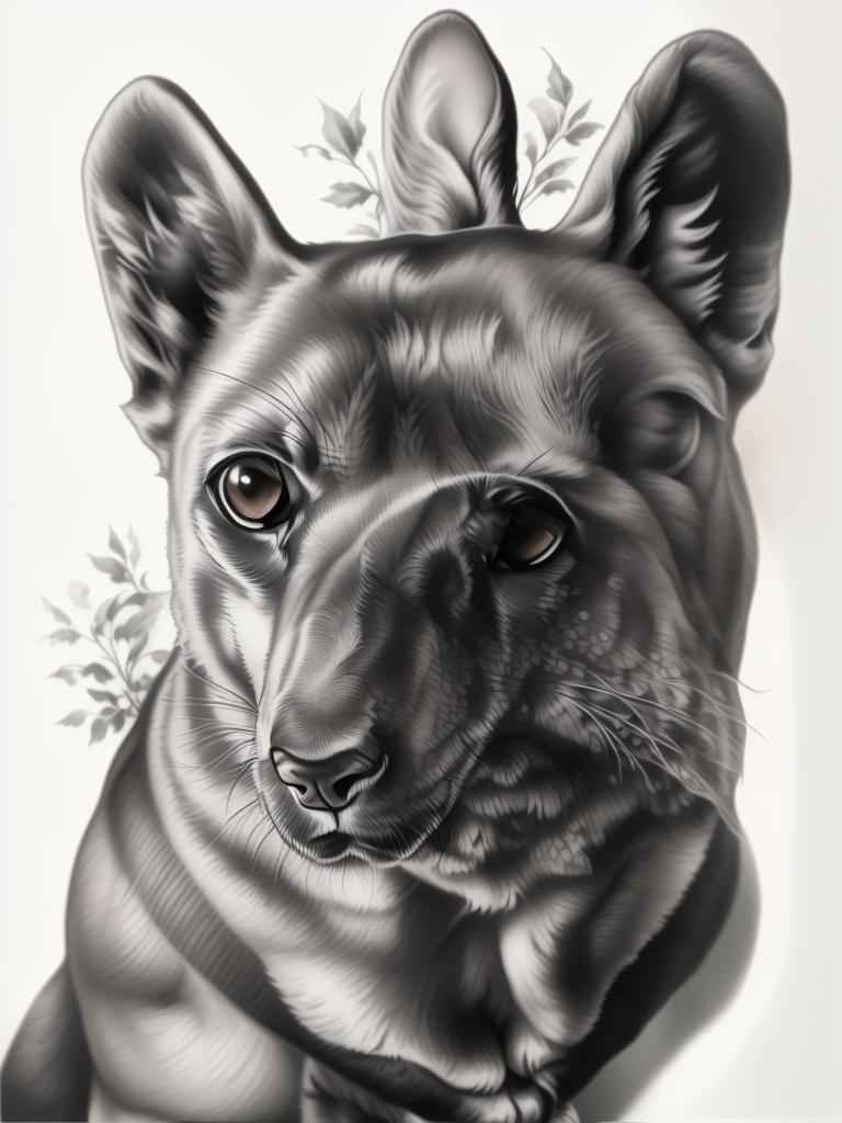 A highly detailed and lifelike composition, tattoo art, realism style, ultra-high resolution, smooth gradients and intricate textures, monochromatic black-and-gray tones, diffused soft lighting for natural depth.undefined - Variation 77