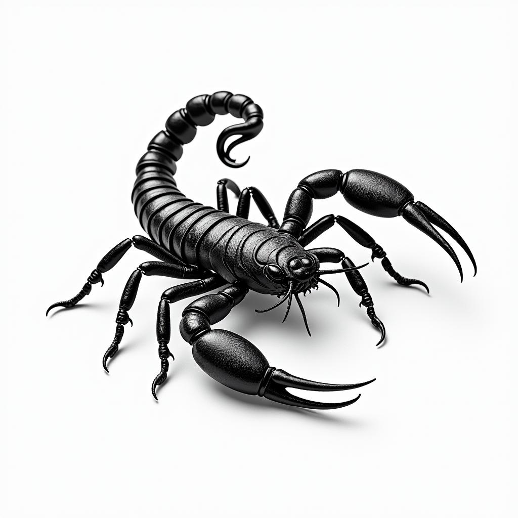Scorpion with sharp, detailed clawsin elegant cursive calligraphy style 2d tattoo, decorate with roses, featuring a smooth and flowing handwritten script with slightly thickened strokes for a luxurious and bold appearance,  heart symbol between names,  sleek and glossy black text with shadowing, minimalist matte white background, clean and sharp edges, illuminated with soft lighting, romantic, 8k, high-quality textures with refined typography