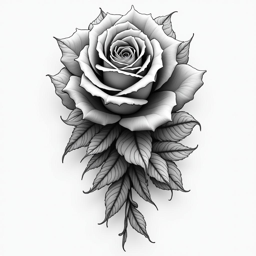 Unique tattoohigly detailed tattoo - Variation 2