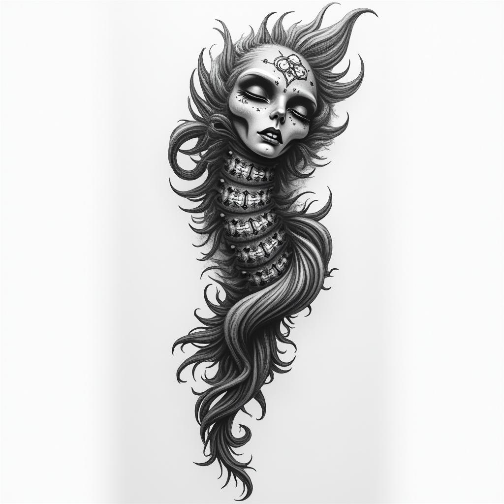 Unique tattoohigly detailed tattoo