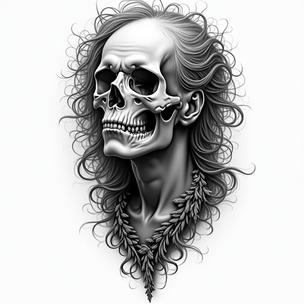 Death of my fatherin bohemian style tattoo, 8k - Variation 4