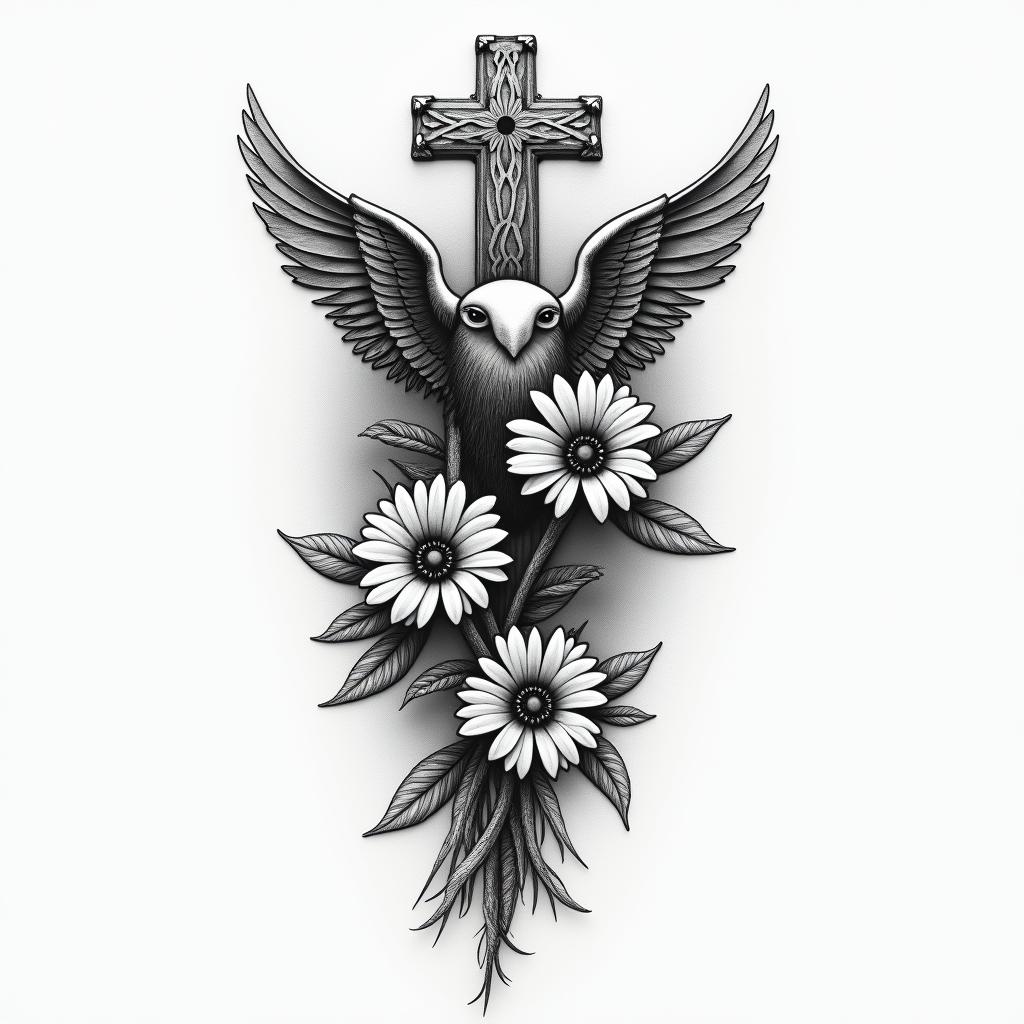 Memorial higly detailed tattoo - Variation 2