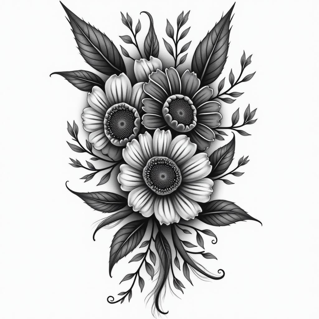 Joelina, Waage, Stuttgartin bohemian style tattoo, 8k - Variation 3