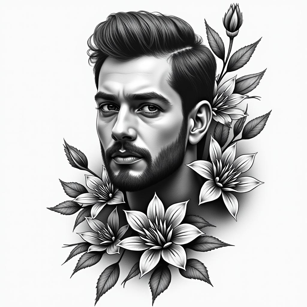 Leonin authentic tattoo style, incorporating traditional modifications, bold black outlines, solid color fills, featuring classic authentic elements - Variation 2