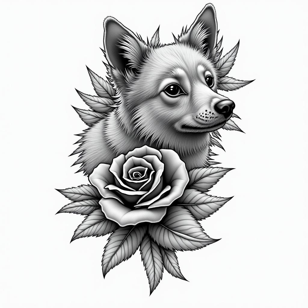 Leonin new school tattoo, pop culture, modern, detailed tattoo, illustrative - Variation 3