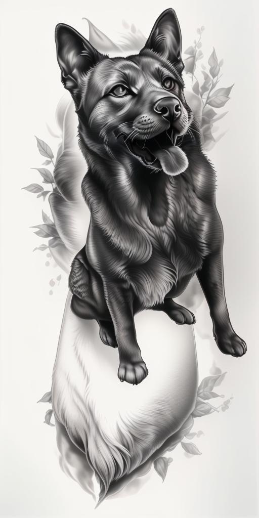 A highly detailed and lifelike composition, tattoo art, realism style, ultra-high resolution, smooth gradients and intricate textures, monochromatic black-and-gray tones, diffused soft lighting for natural depth.undefined - Variation 68