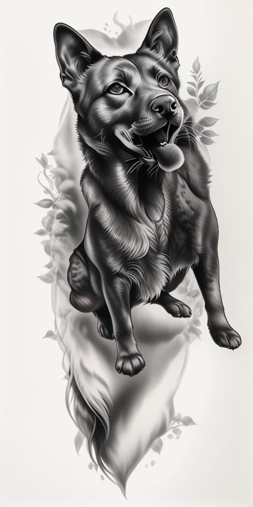A highly detailed and lifelike composition, tattoo art, realism style, ultra-high resolution, smooth gradients and intricate textures, monochromatic black-and-gray tones, diffused soft lighting for natural depth.undefined - Variation 71