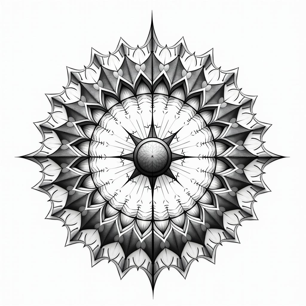 Rugby scrum with the phrase "Don't hold back for the scrum" with the posts and ball. in geometric style tattoo, blending hexagons, mandala-inspired patterns, symmetrical and fractal design, clean lines, sharp angles - Variation 4