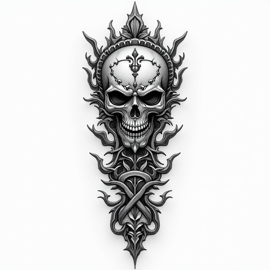 Tiler, scalehigly detailed tattoo - Variation 2
