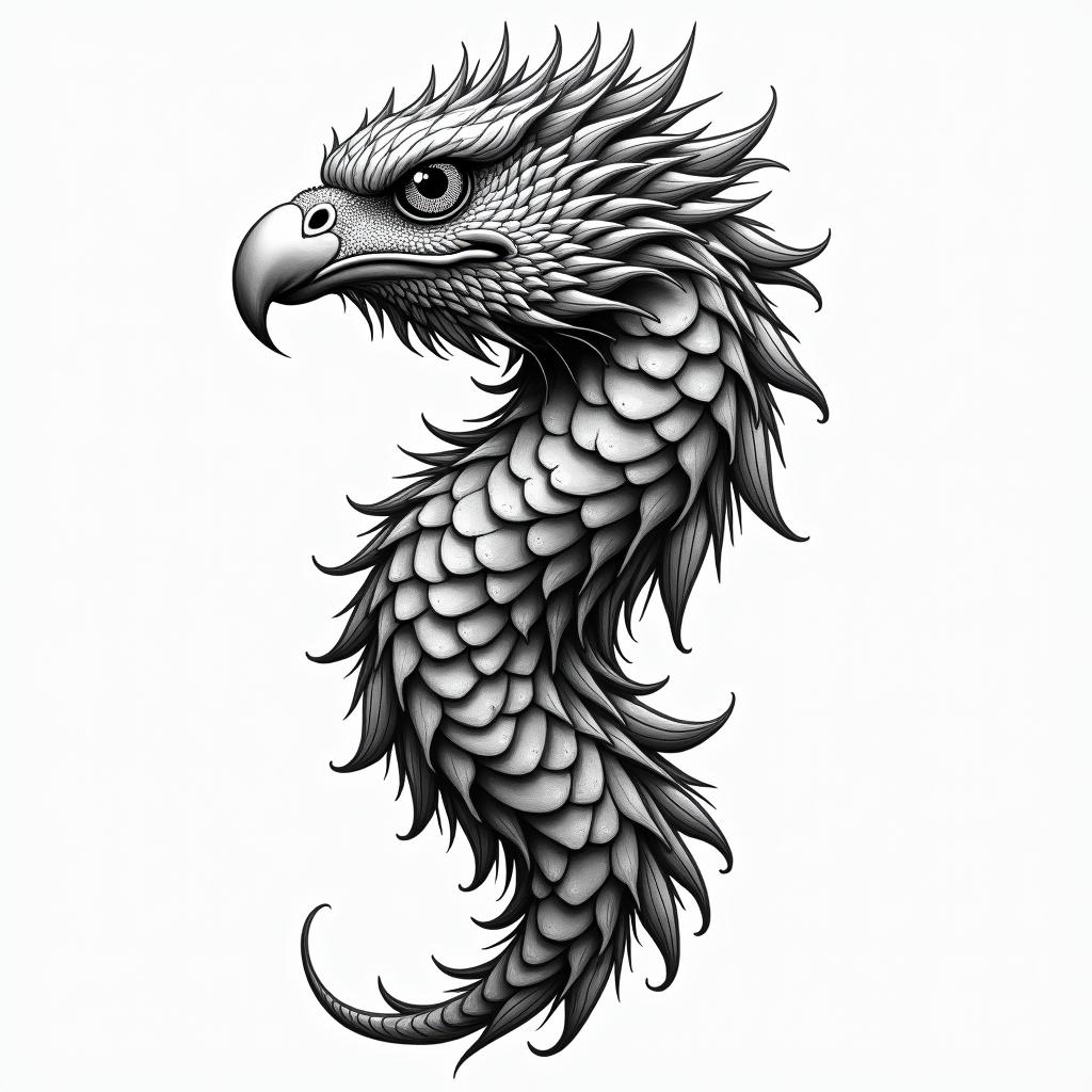 Tiler, scalehigly detailed tattoo - Variation 3