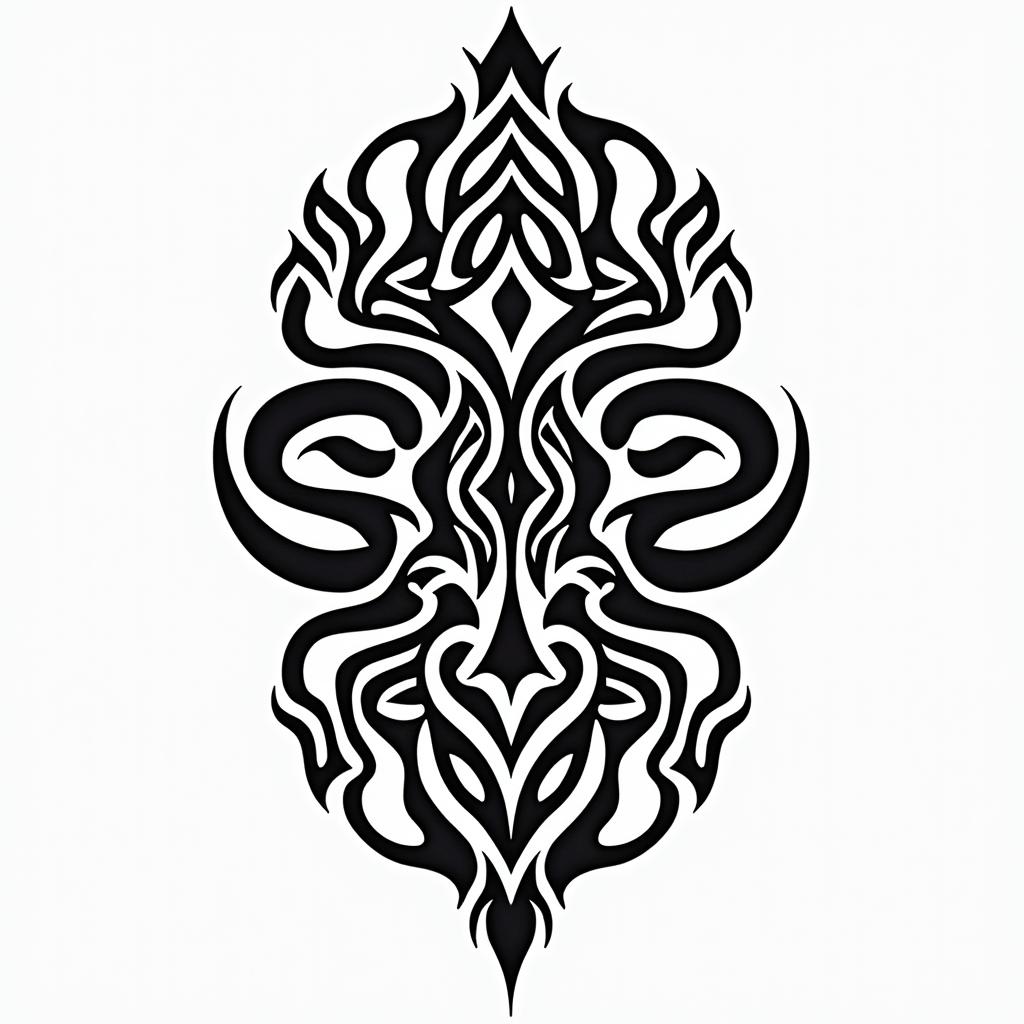 American Soldier, aquarius, feb 10, 1994in tribal tattoo style, featuring bold and black geometric shapes, curved lines, intertwine and flow seamlessly, creating a powerful and symbolic design, polynesian and maori styles - Variation 7