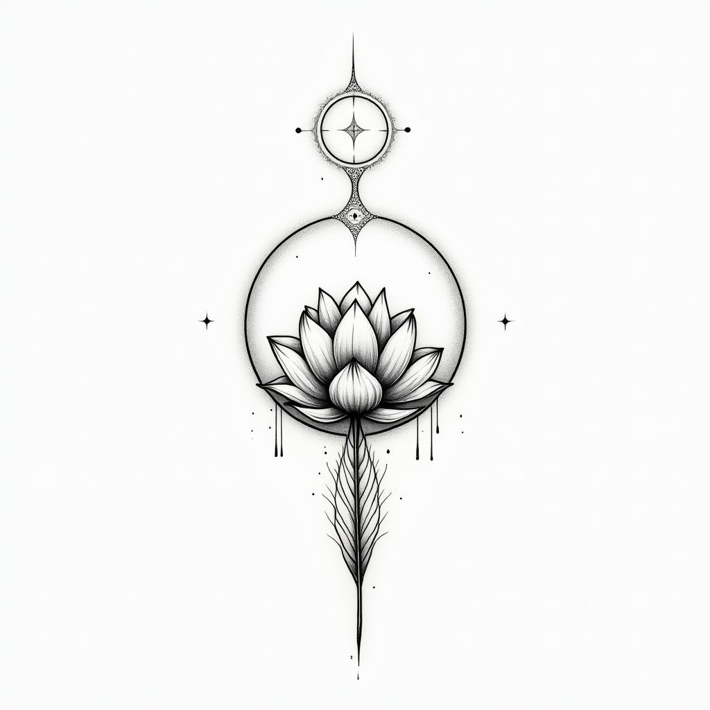 Feather tattoo design
